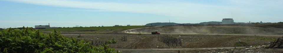 A clean landfill with a truck